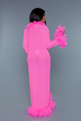 BW1650CP Marabou Robe Candy Pink