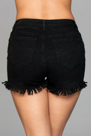 J15 Short On Time Distressed Shorts