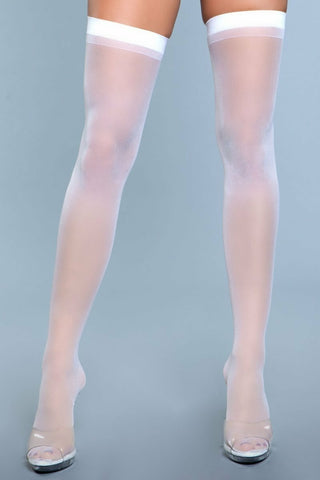 BWH805 Criss-cross Lace Garter Thigh Highs