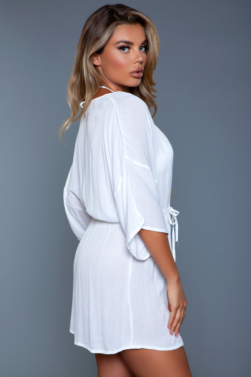 2133 Thalia Beach Dress White Luxe Cartel